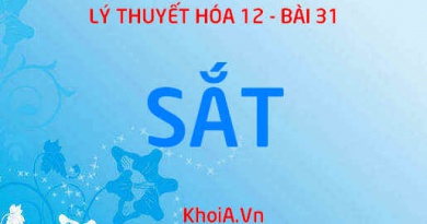 Tính chất vật lý của Sắt (Fe), tính chất hóa học của Sắt và Trạng thái tự nhiên của Sắt - Hóa 12  bài 31